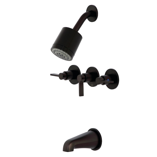Tub and Shower Faucet, Oil Rubbed Bronze, Wall Mount
